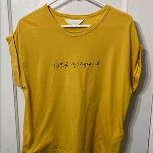 Agnes B Yellow Graphic T-Shirt